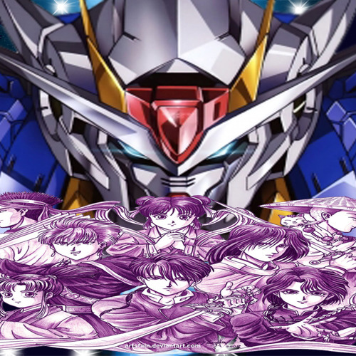 ภาพปกอัลบั้มเพลง Gundam Wings and Fushigi Yugi Anime Mix