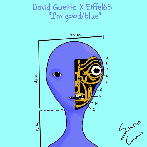 ภาพปกอัลบั้มเพลง David Guetta x Eiffel65 - I'm good blue (Black Rozes Mashup)