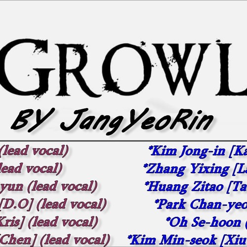 ภาพปกอัลบั้มเพลง EXO - Growl By JangYeoRin (Acoustic English Version)