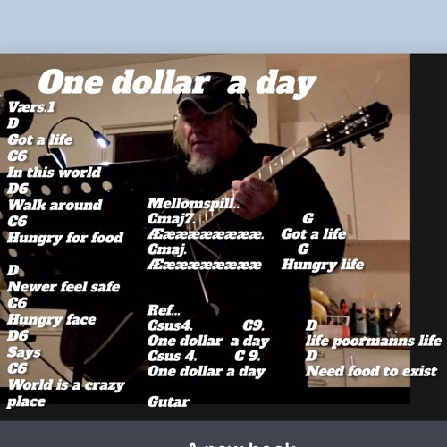 ภาพปกอัลบั้มเพลง One Dollar A Day Song Lyric Melody O.a.h Song O.a.h Comp O.a.h -G.B 2 made on gutar