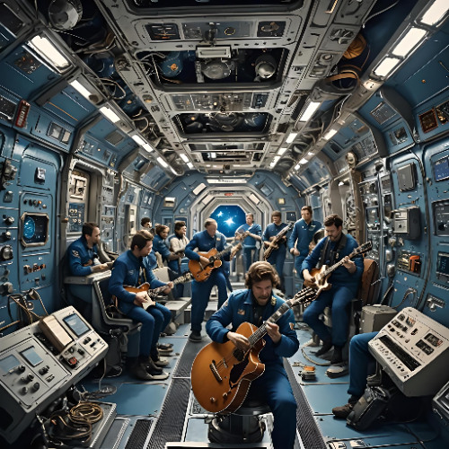 ภาพปกอัลบั้มเพลง Space Station 8 (A space-rock jam)