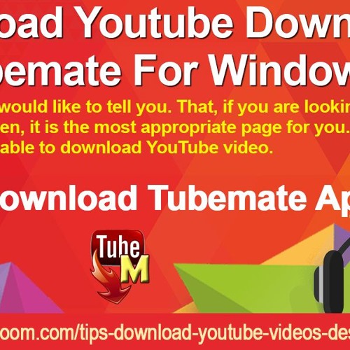 ภาพปกอัลบั้มเพลง Download Downloader TubeMate For Window PC