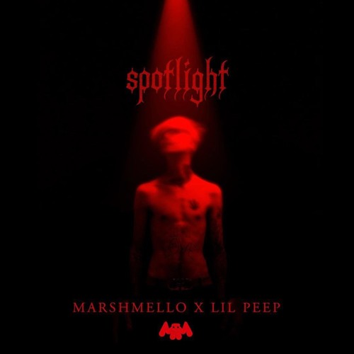 ภาพปกอัลบั้มเพลง Marshmello x Lil Peep- Spotlight 8bit
