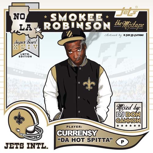 ภาพปกอัลบั้มเพลง Jordan 3's - Curren$y - Smokey Robinson