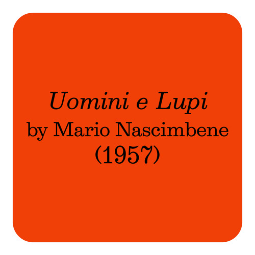 ภาพปกอัลบั้มเพลง Uomini E Lupi (Seq. 42 Voce Maschile)