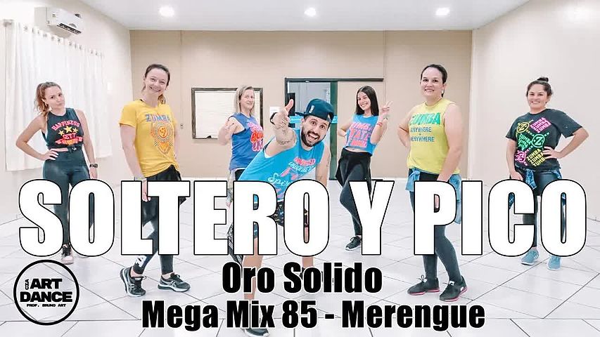 ภาพปกอัลบั้มเพลง soltero-y-pico-oro-solido-mega-mix-85-zumba-merengue-l-coreografia-oficia-l-l-cia-art-dance
